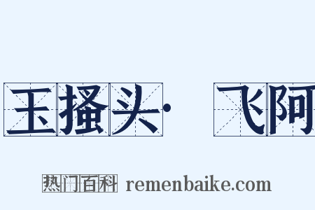 玉搔头·飞阿是什么意思的图片